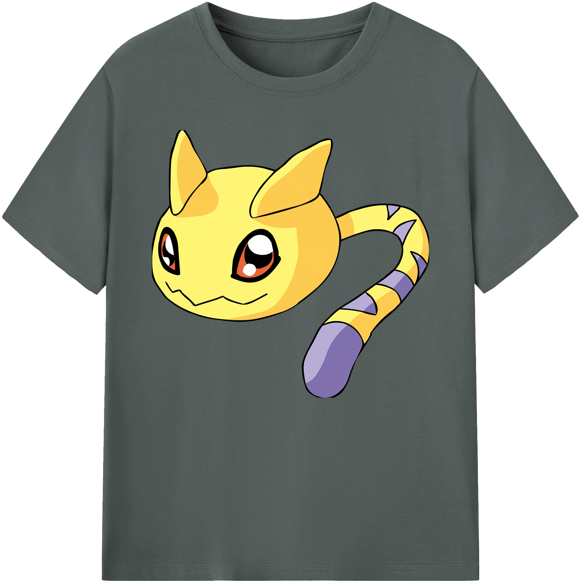 （画像用） Digimon デジタルモンスター/デジモン 綿100％ メンズ半袖Tシャツ｜肌触りやわらか＆通気性